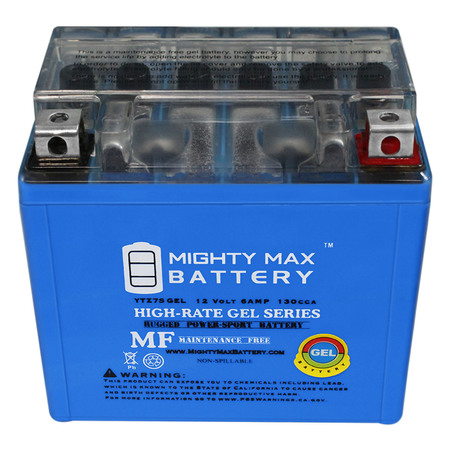 Mighty Max Battery 12V 6AH GEL Battery Replacement for Yamaha 50 YFZ50 18-19 YTZ7SGEL259